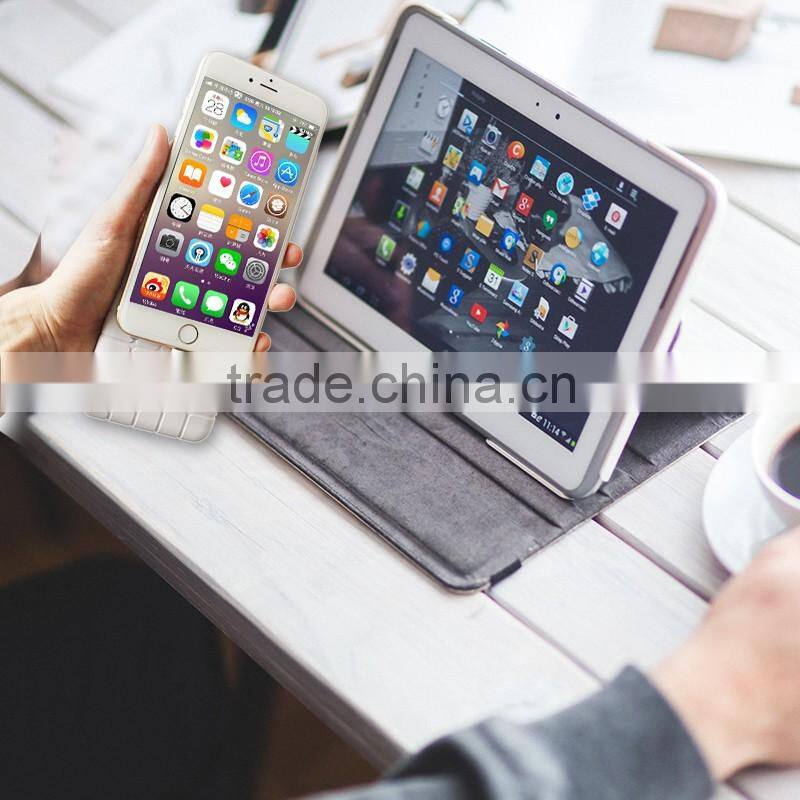 10000mAh Portable Cellphone Battery Charger Built-in Micro USB Cable Chocolate External Battery Power Bank