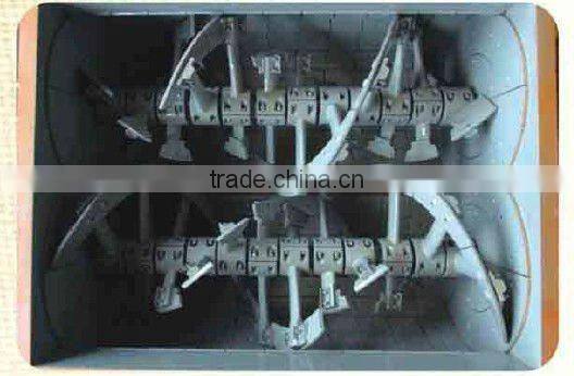 concrete mixer,twin-shaft concrete mixer with screw mixing blades