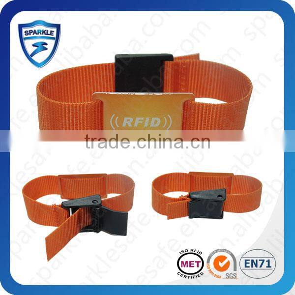 Concert&Party used hf nylon rfid wristband