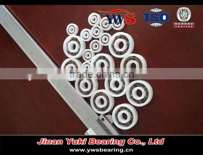 stainless steel ball plastic cage bearing 1621 plastic pom rings