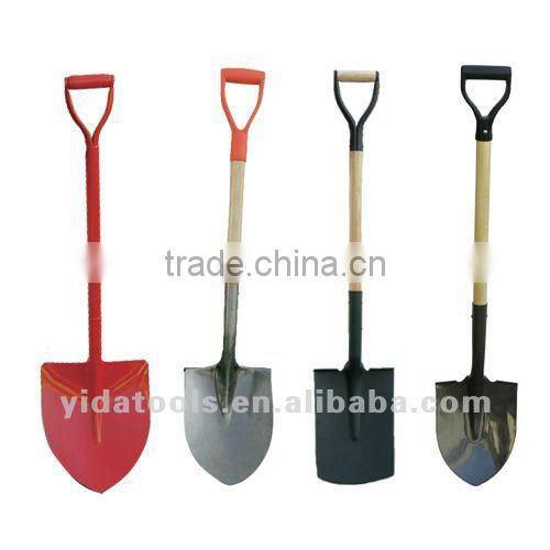 fiberglass handle D grip shovels
