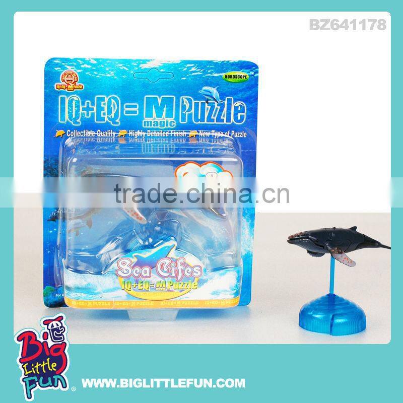 KIDS ASSEMBLY MARINE LIFE SHARK TOY 3D MAGIC PUZZLE