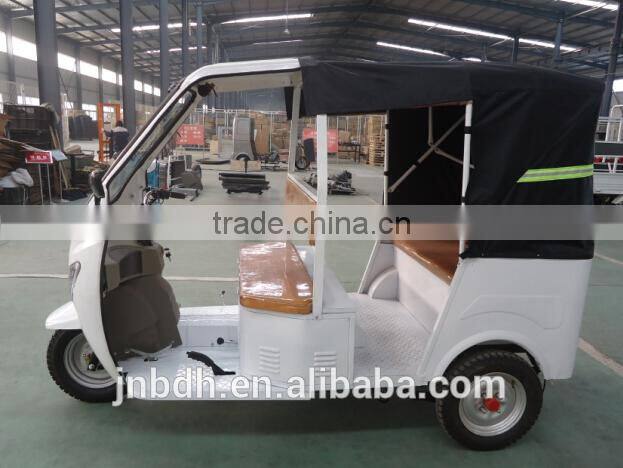 New BAJAJ electric tricycle for passenger, China made electric adult tricycle export to India