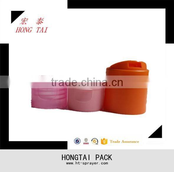 cosmetic bottle packaging with silver flip top cap 24/410