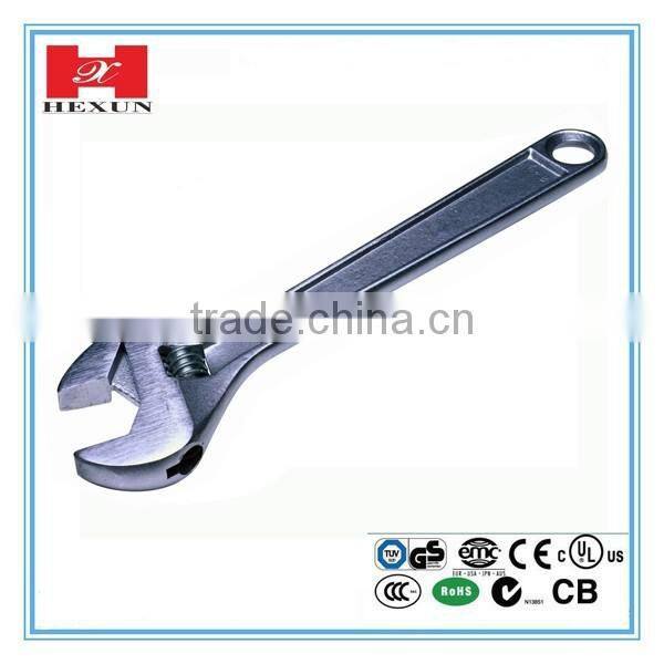 2016 New arrival small adjustable wrench with 5 sizes 6", 8", 10", 12", 15"
