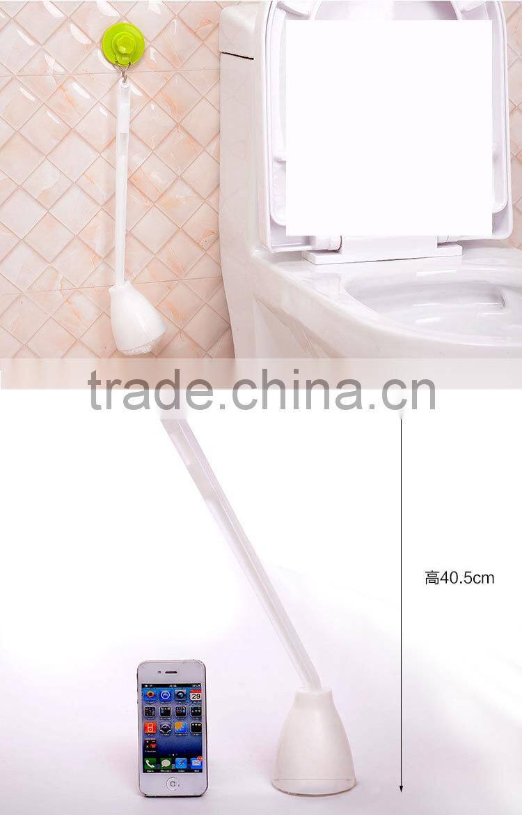 Eco-Friendly Cheap Home Bathroom Plastic Toilet Bowl Cleaning Brush and Caddy Brush Holder Set