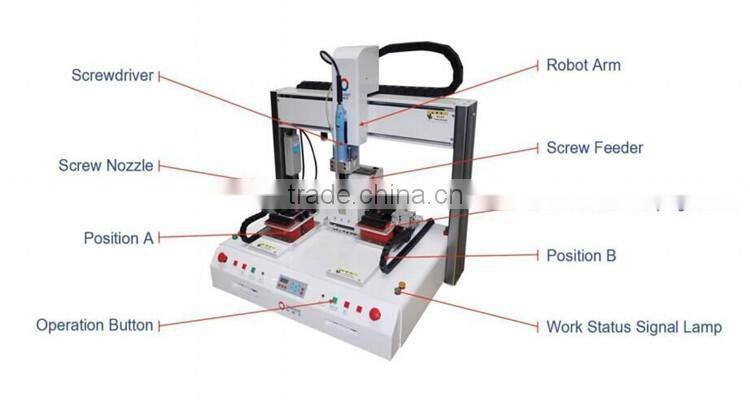 Automatic desktop screw fastening robot/screw feeder machine/Automatic screw feeders