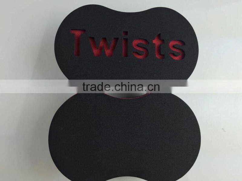Newest 2 in 1 double side twist sponge brush nudred sponge
