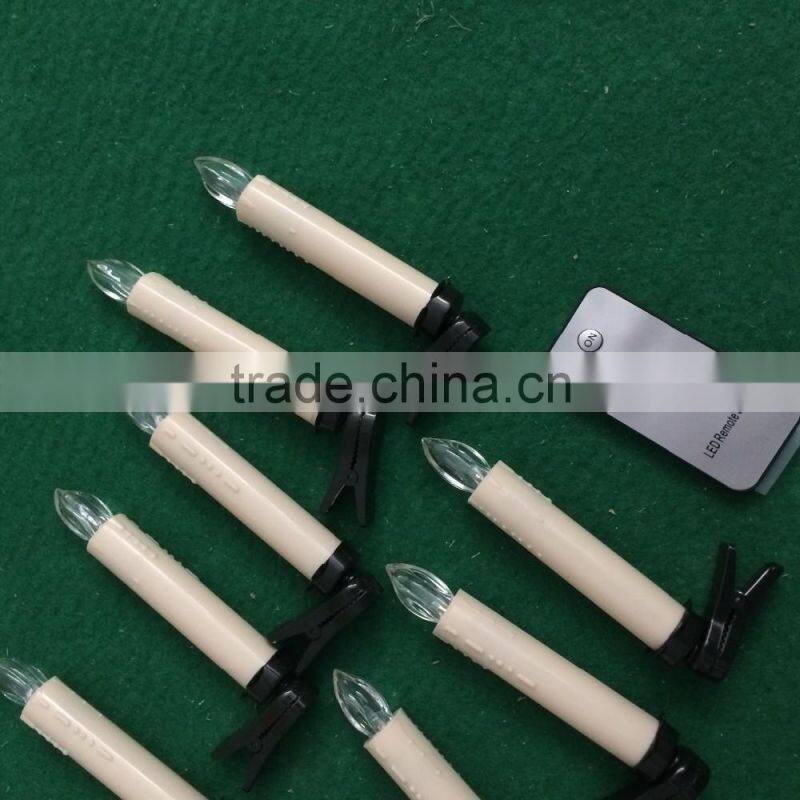 Christmas led candles with clips led taper candles with clips 10pcs led tapered candles with 10pcs clips led candle