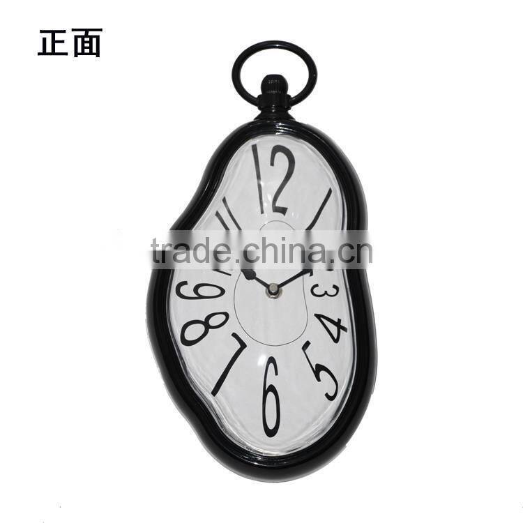 2015 the newest wall quartz clock melting wall clock novelty home decor wall clock art clock