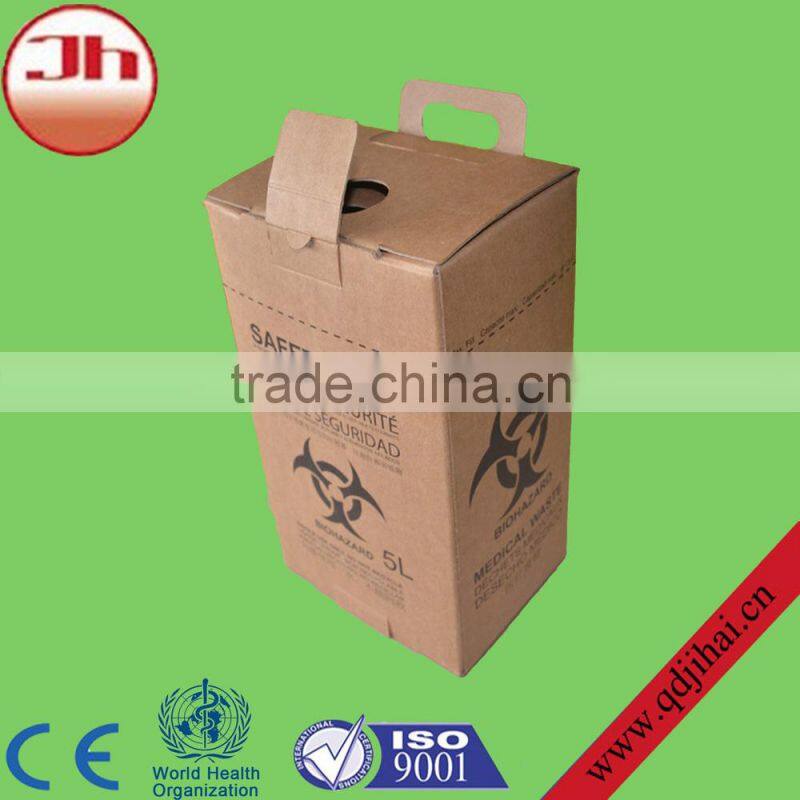 5L brown karft box,sharps container,sharps collectors for medical waste