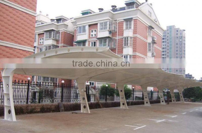 Steel stairs and membrane structures