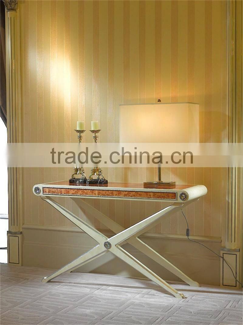 Avantgarde Design Neo Classic Style Decorative Cabinet Set, Hall Way Console Cabinet and Chair Set