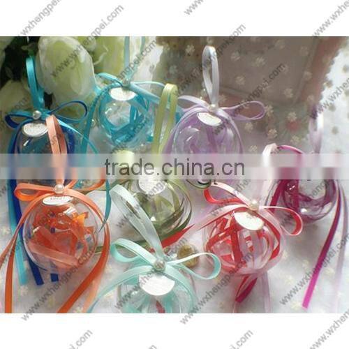 Cleverish portable cute ball plastic storage jewelry wedding box kit