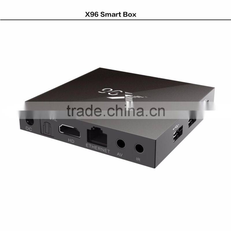 Wholesale Android Media Player Best Selling Android 6.0 Tv Box 1gb/8gb 4k Amlogic S905x Tv Box X96