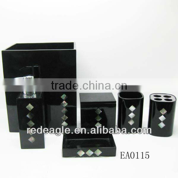 wholesale cheap modern polyresin bath accessories