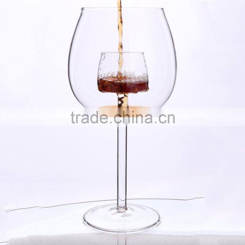 Handmade Crystal Clear Fountain Aerating Wine Glasses 720ML