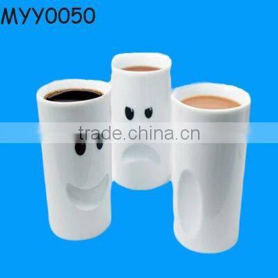 New arriving ceramic white skull drink cup for sale