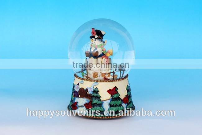 Music Function Chrismas Snow Man Snow Globe