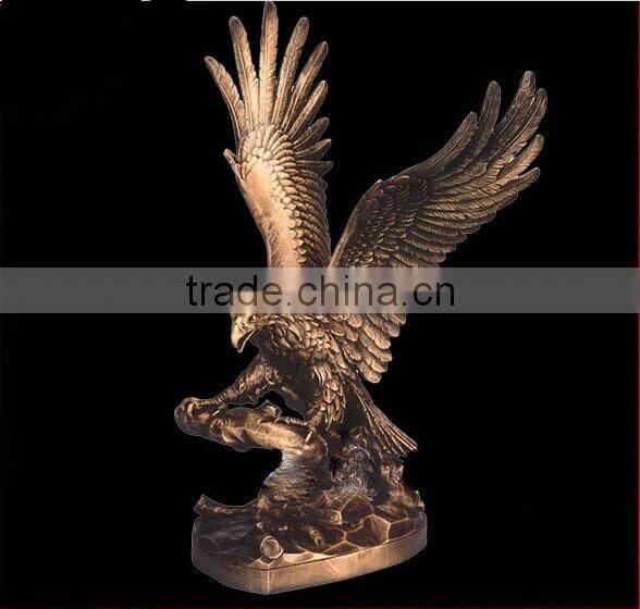 Casting bronze, brass eagle sculptures in metal art