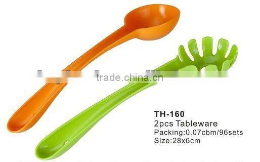 Plastic salad serving spoon set pasta server plastic salad spoon