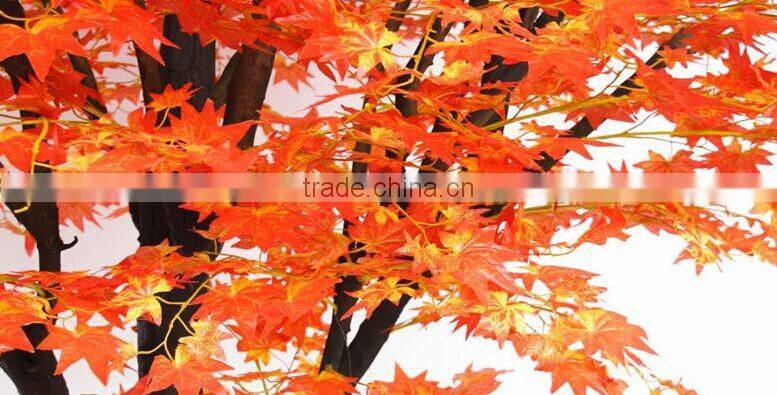red artificial maple tree plastic maple tree/ fake maple tree decoration