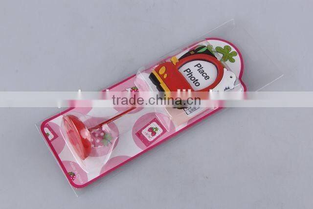 Cartoon car/animal design silicone vertical mini photo frame hot sale photo holder