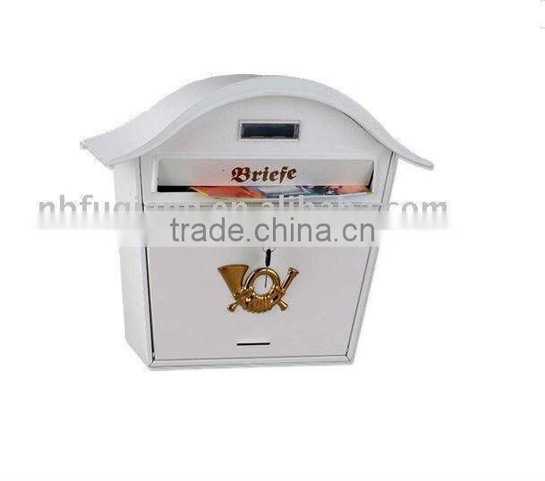FQ-176 Metal Wall Mounted Mailbox,stainless steel mailbox,American mailbox,four colors available