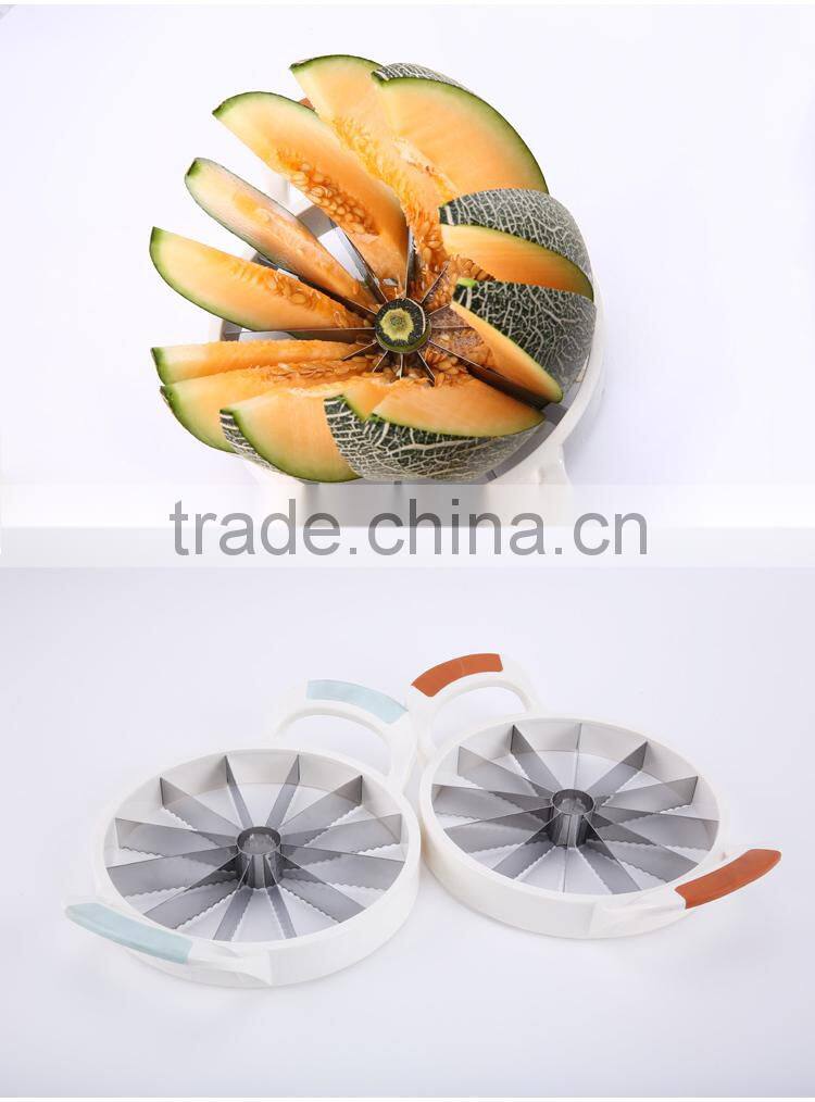 2015 newest Fruit & Vegetable Tools 12 slices stainless steel Watermelon Slicer Melon Slicers