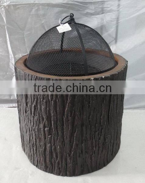 Fiberglass clay stove / fiberglass wooden planter