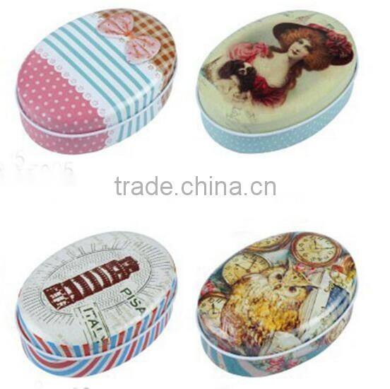 custom mini metal soap packaging tin box