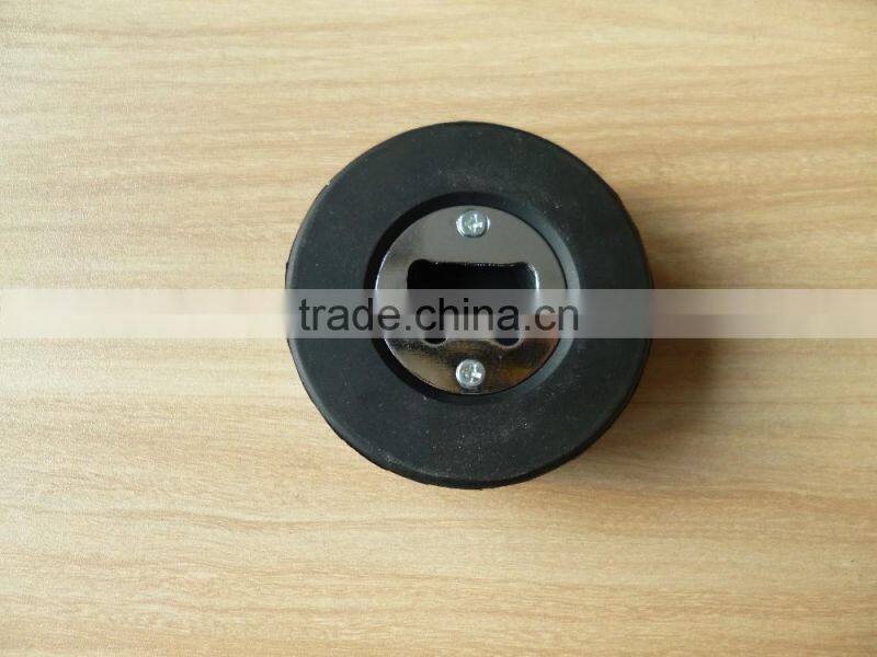 Rubber Hockey Puck with bottle opener