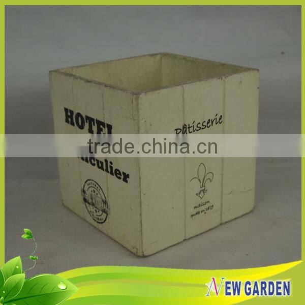 Fashionable Decorative Hand Craft Retangle Basket Wood/Wooden planter