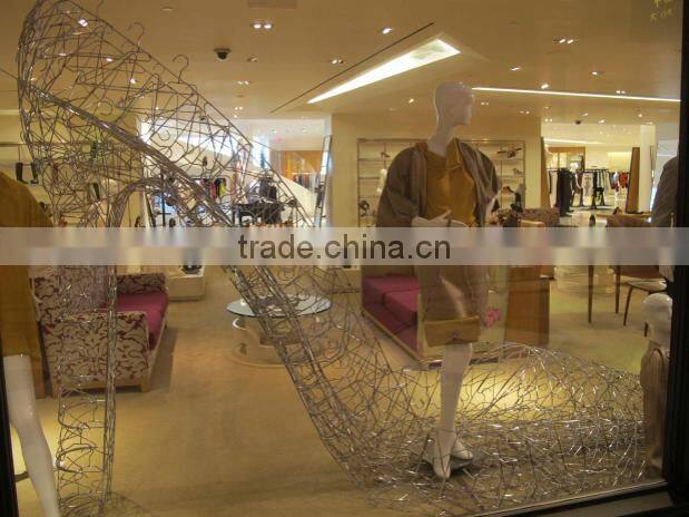 custom decorative giant metal high heel shoes