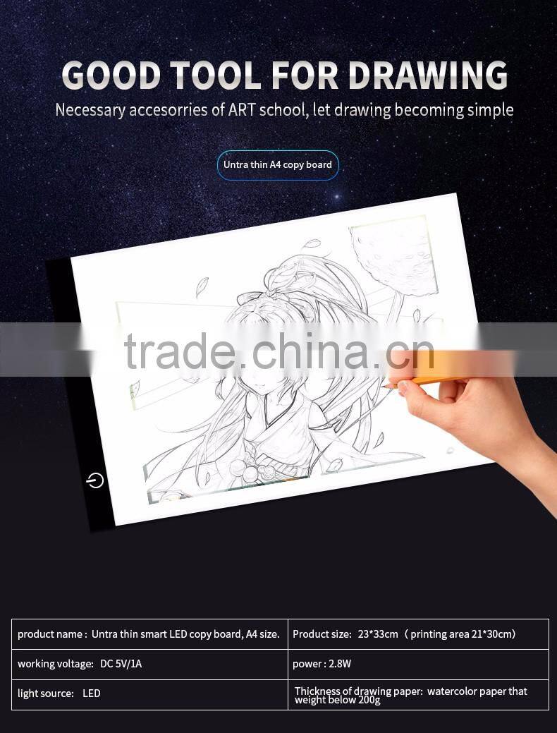 Ultra thin LED copy board A4 animation drawing copy light panel board painting learning board