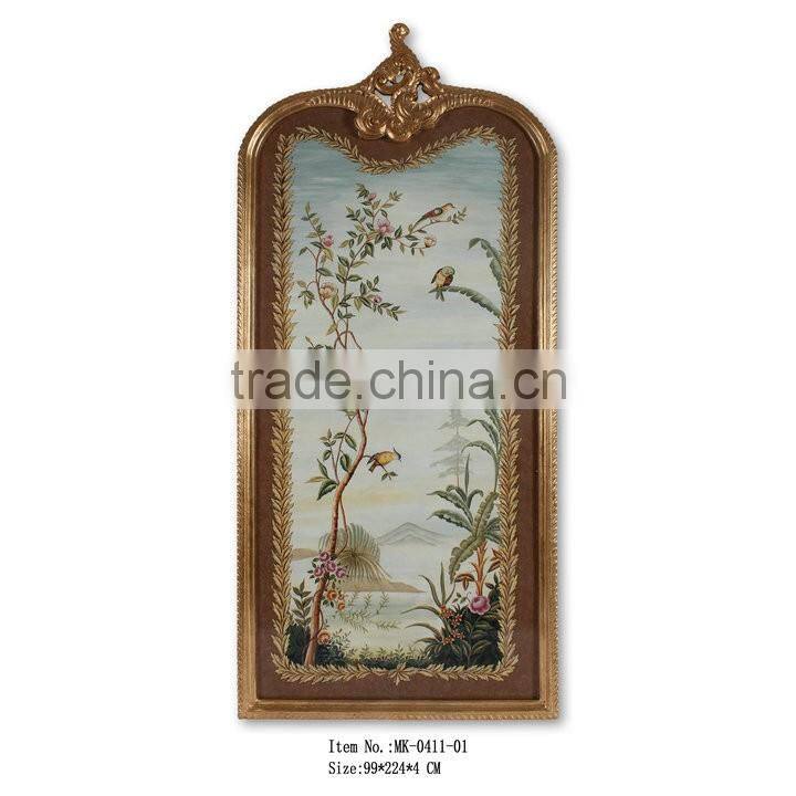 Art decor/Handpainting with polyresin frame MK-0418-03