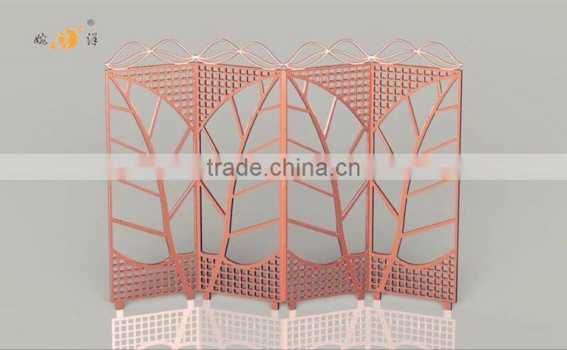 Continental restaurant decoration hollow with pulley metal screen