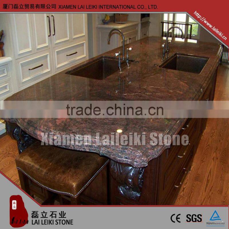 Natural Red Granite Tan Brown Countertop