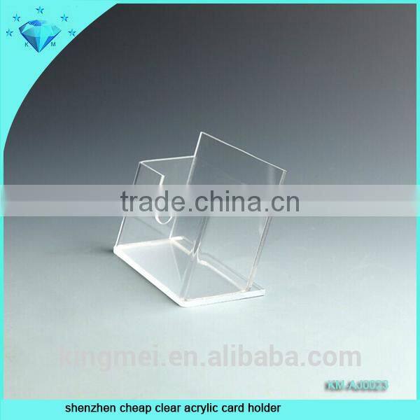 transparency plexiglass card display holder