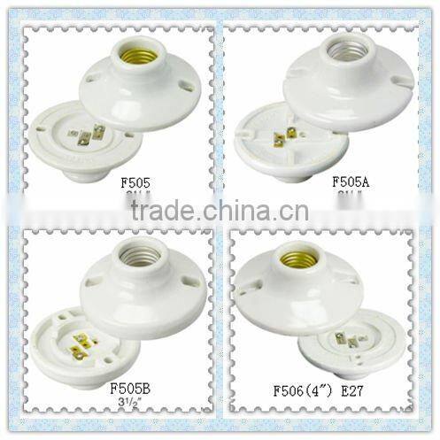 Factory outlet---E27 Edison screw ceramic lampholder