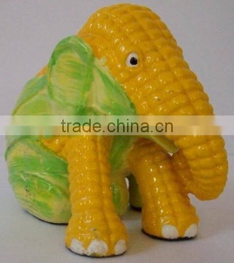 Garden Resin Elephant corn Statue