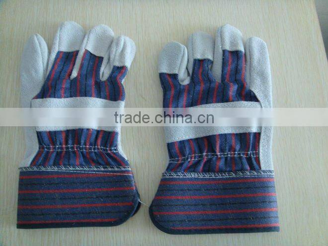 Red cow split Work glove