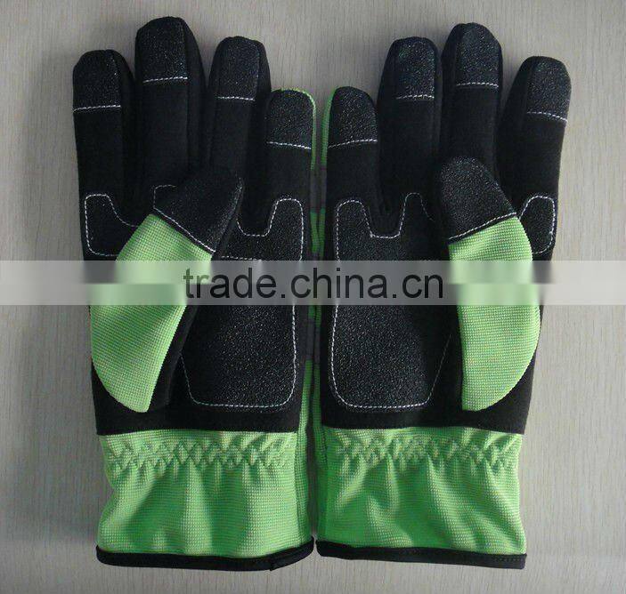 High Visibility Mechanics Gloves ZJM43