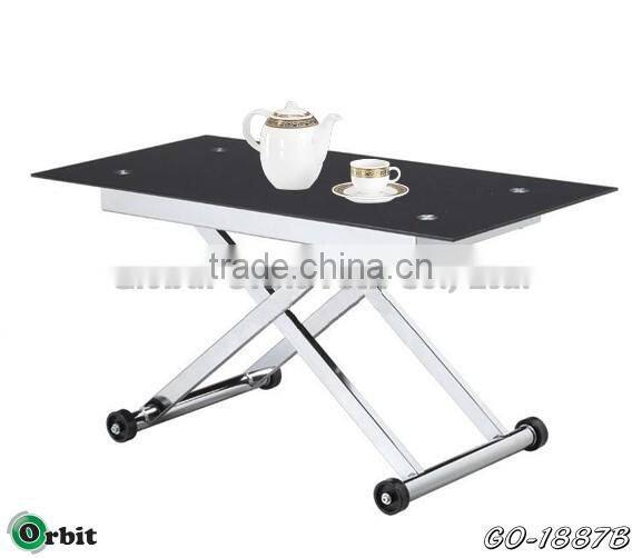 Modern designs metal center table, stainless steel folding dining table