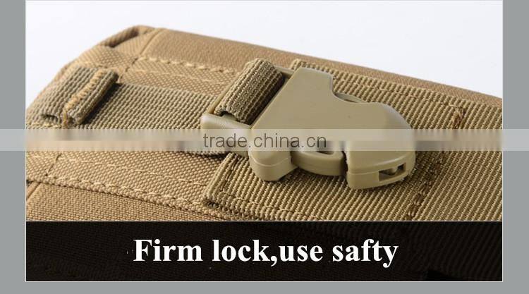 Outdoor sports the molle tactical pockets male 5.5/6 inch waterproof phone bag wear belt running hang bag