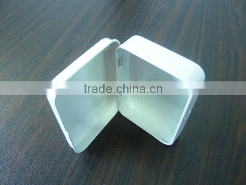 rectangular mint tin case with hinges