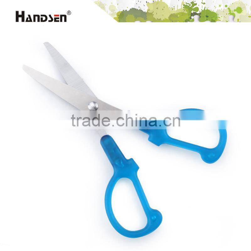 5" transparent handle scissors in professional scissors factory