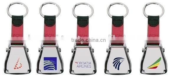 Custom Logo Mini Aircraft Buckle Seatbelt Keychain for Star Alliance Airlines Corporate Gift & Merchandise