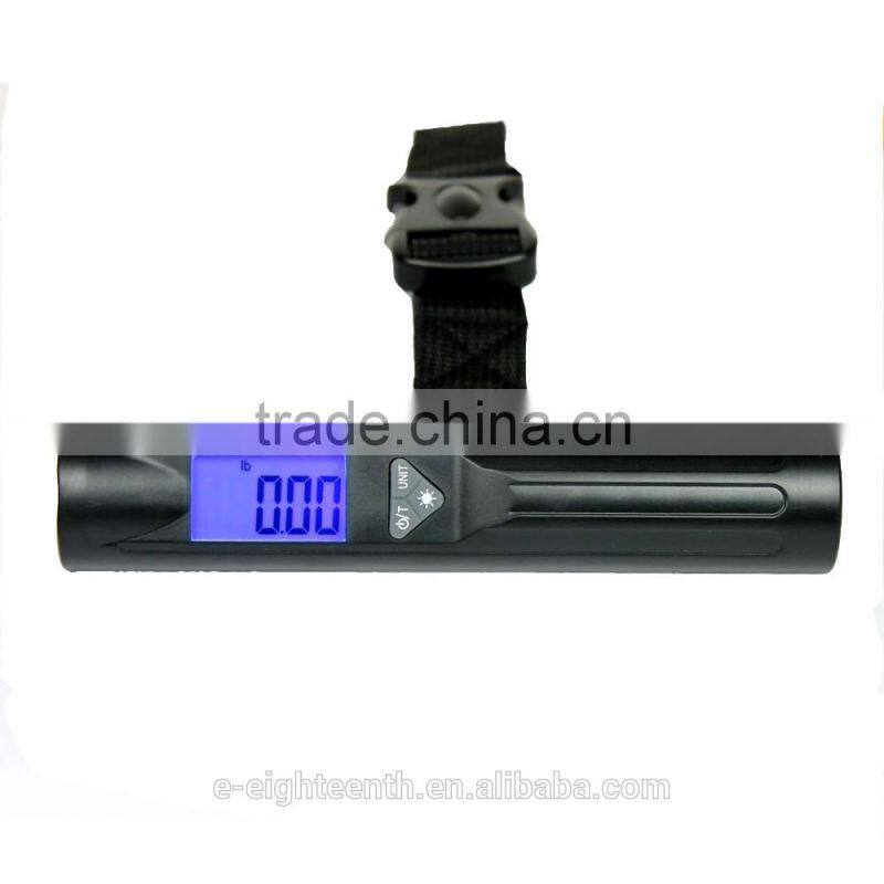 2016 new arrival hot sale 50kg LCD Digital Electronic Portable Travel Weight Scale with Flashlight