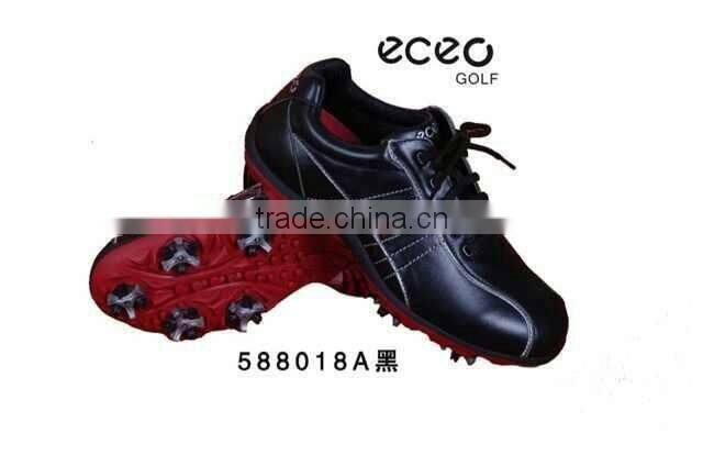Custom design and logo made mens golf shoes